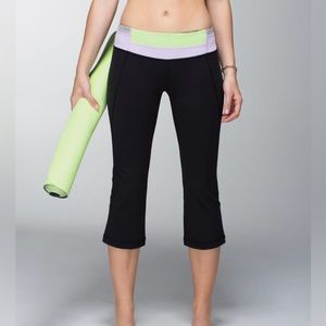 Lululemon Gather & Grow Crop Pants Size 6 Like new $78 FULL ON LUON Colorblock